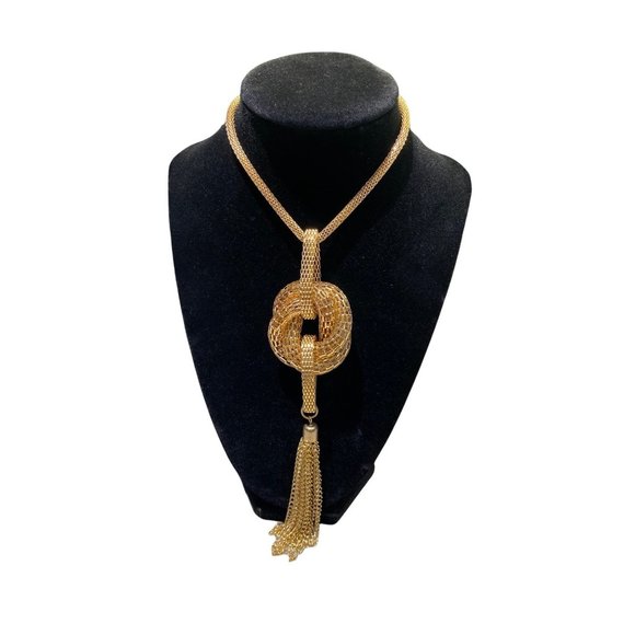 Gold Knot Necklace - Picture 1 of 7